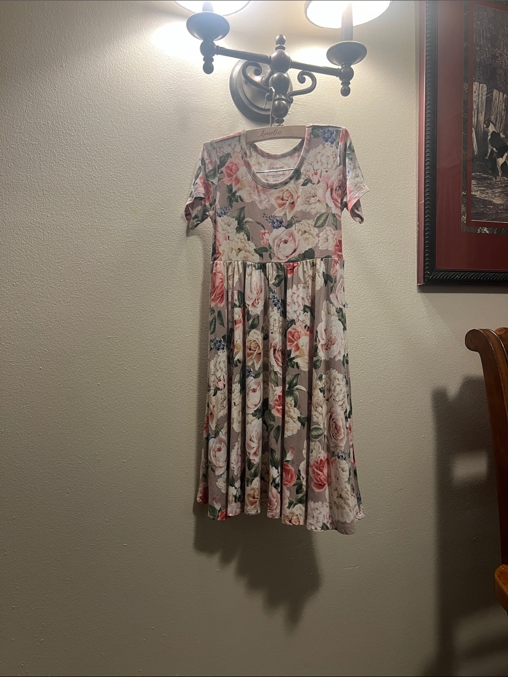 Floral short sleeve top - likely tee